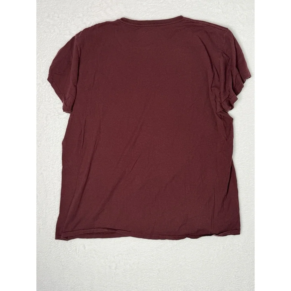 Vintage Y2K Polo Jeans Ralph Lauren Graphic T Shirt XL Burgundy USA